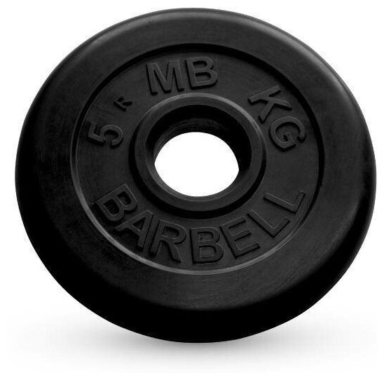 Диск MB Barbell Стандарт MB-PltB/C31 5 кг 1 шт. черный