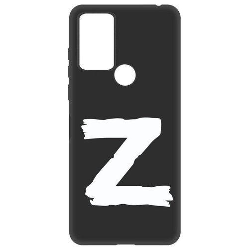 Чехол-накладка Krutoff Soft Case Z для TCL 306 черный чехол накладка krutoff soft case выжил в 2020 м для tcl 306 черный
