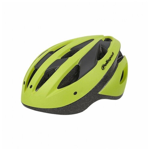 фото Шлем велосипедный взрослый polisport sport ride, размер l-58/62 см., цвет lime green /black matte