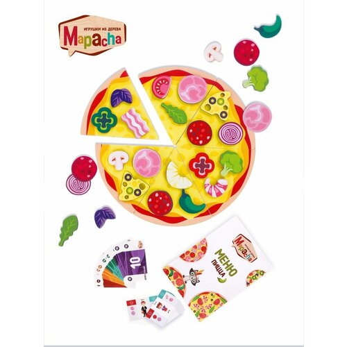 Настольная игра, развивающая Собери пиццу ТМ Mapacha Mapacha 962289 развивающая игра 4 в 1 мир животных mapacha
