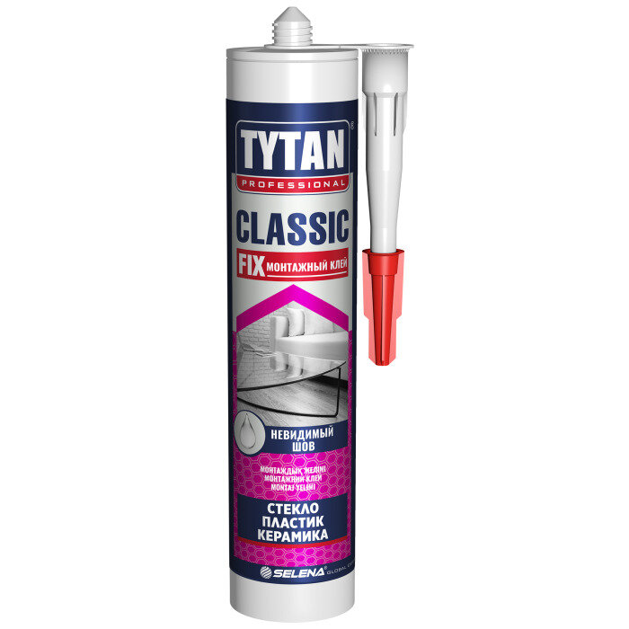 Клей монтажный Tytan Classic Fix 280 мл прозрачный