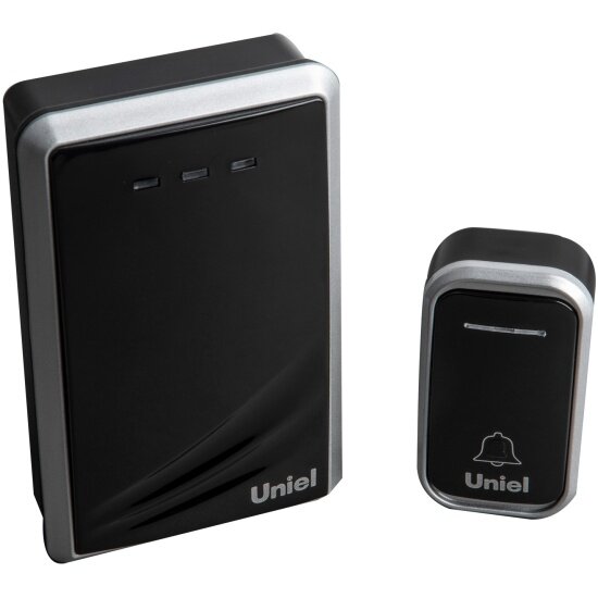 Звонок беспроводной Uniel UDB-017W-R1T1-38S-150M-BL/SL Радиус действия 150м.