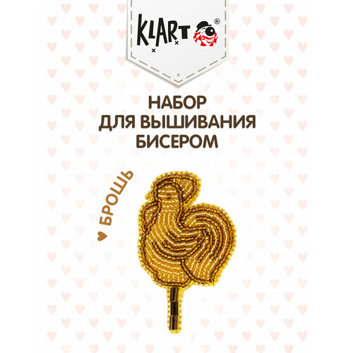 фото Набор для вышивания "klart" 10-021 "брошь. петушок на палочке"