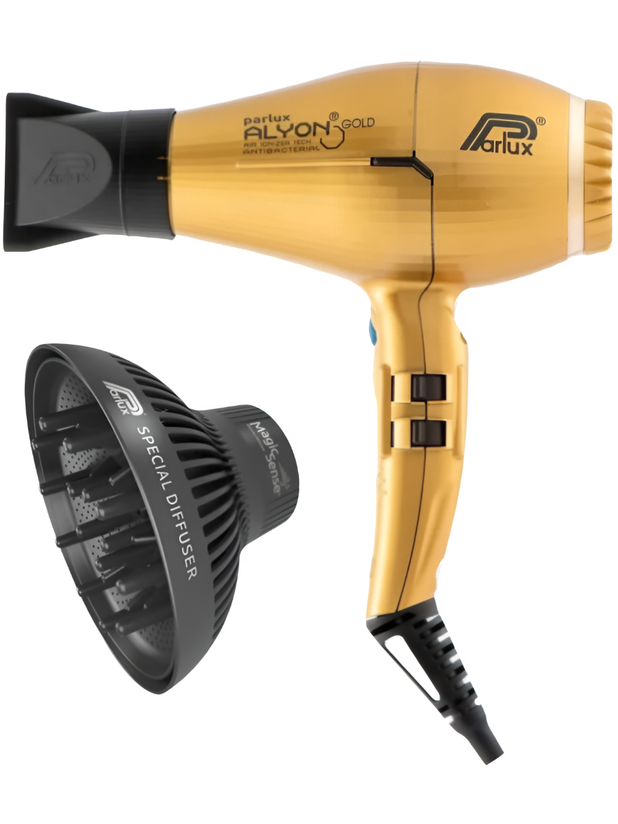 Фен для волос Parlux Alyon Oro/gold+ Magic Sense, 2250 Вт, 4 режима, 2 скорости, ионизация