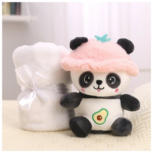 игрушка мягконабивная панда с пледом Мягкая игрушка с пледом «Панда»