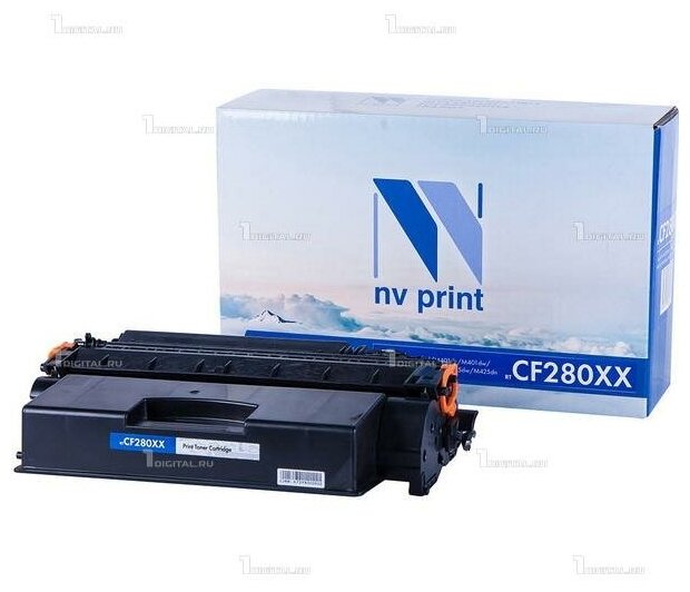 Картридж NV Print CF280XX черный для HP LaserJet Pro 400 M401/M425 совместимый (10K) (NV-CF280XX)