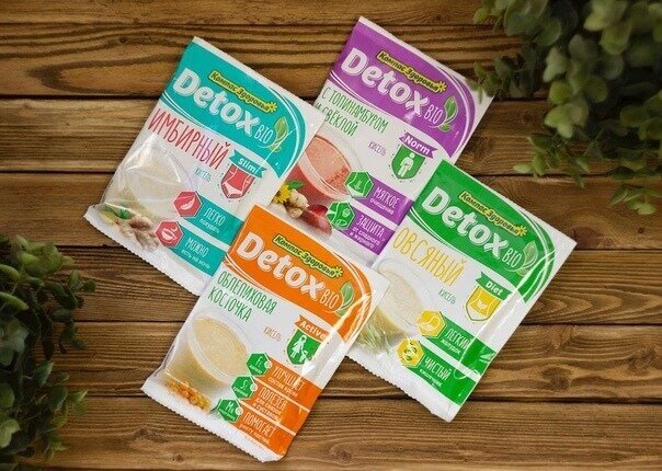 Кисель detox bio slim имбирный 25 гр.