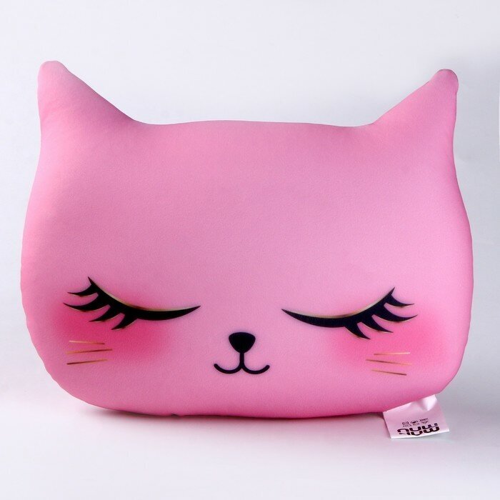 Mni mnu Антистресс подушка «Котик», розовый