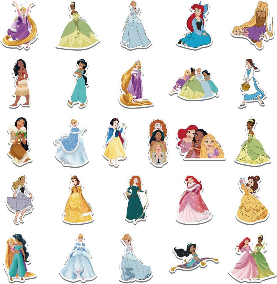 Наклейки, стикеры Принцессы Disney/ на телефон, планшет, гаджет. Voropaeva11