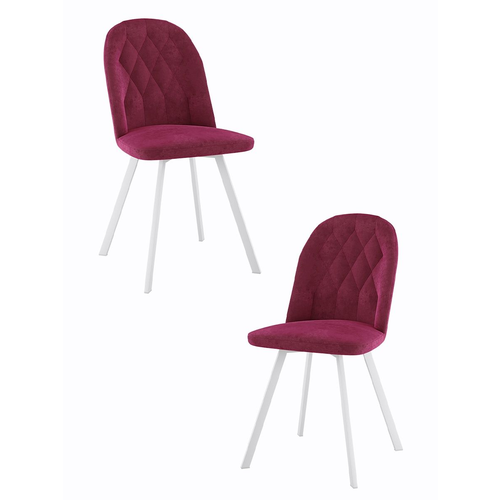 Комплект стульев из 2-х шт для кухни, Роза, кресло на кухню. мягкое, бордовое