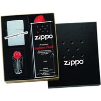 Подарочная коробка Zippo 50R (кремни + топливо, 125 мл + место для широкой зажигалки), 118х43х145 мм
