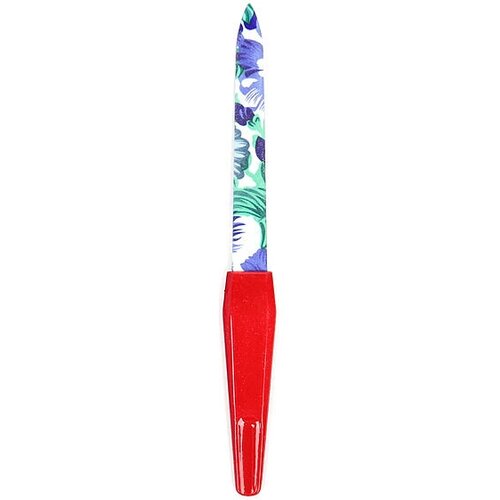 Пилка для ногтей металлическая на блистере «Эстетика», цвет ручки микс, цвет пилки микс,13см