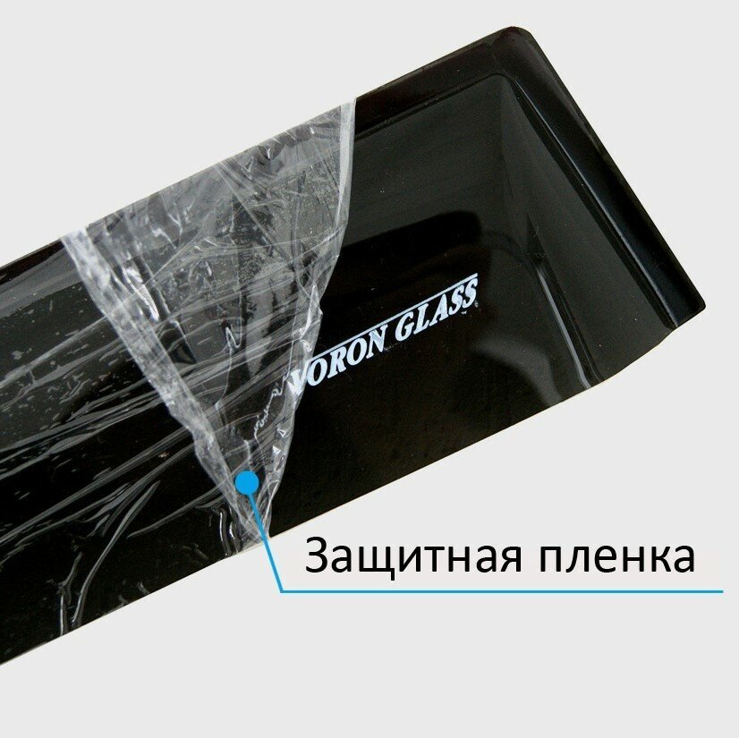 Дефлектор окон Voron Glass Samurai DEF00290 для LADA Granta Great Wall Safe Hyundai ix55