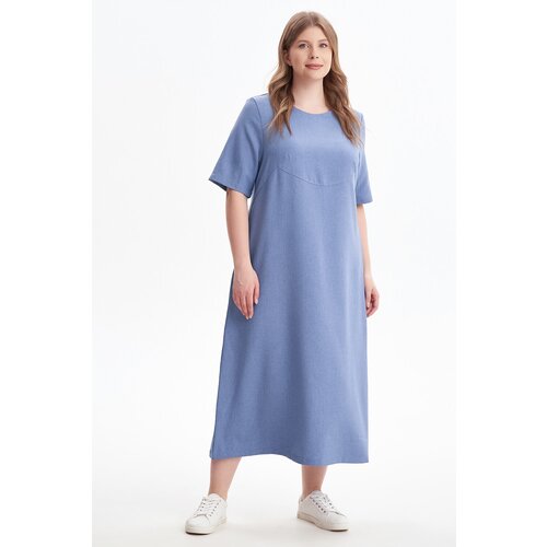 Платье Olsi, размер 60, синий платье olsi размер 60 синий