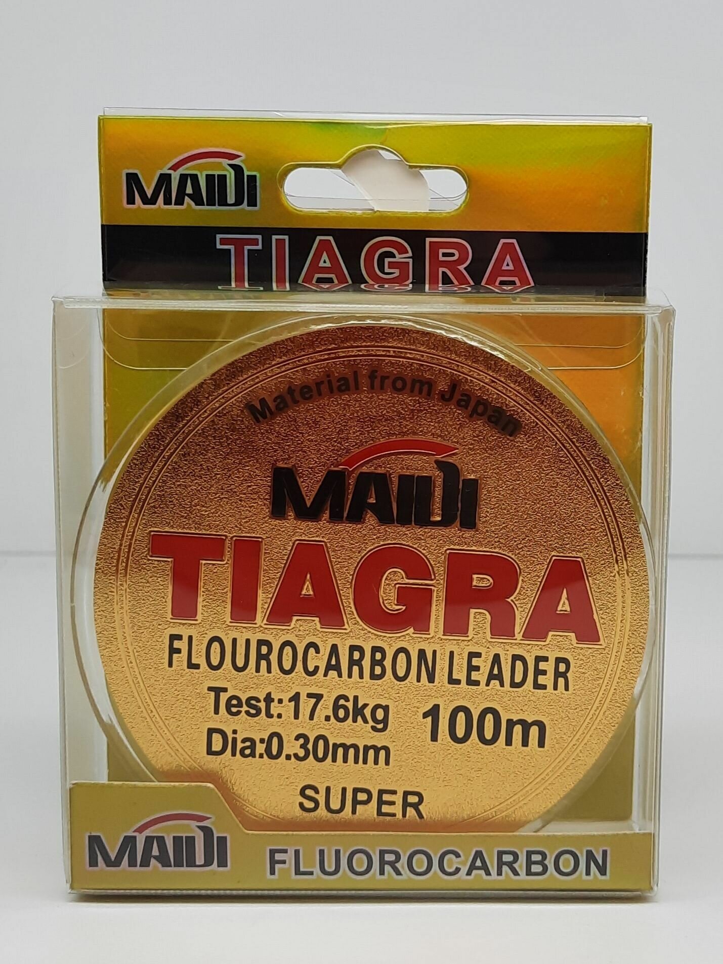 Леска TIAGRA FLUOROCARBON MAIDI флюорокарбон 0.30 мм. 17.60 кг. 100 м.