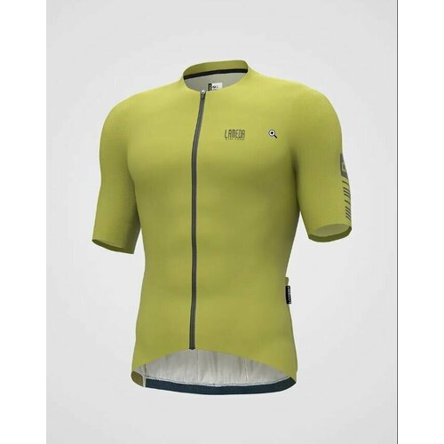 Джерси , силуэт прилегающий, влагоотводящий материал, компрессионный эффект, дополнительная вентиляция, стрейч, быстросохнущая, размер XL-ASIA / L-US/EU, зеленый