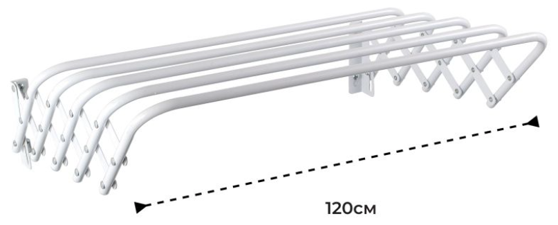 KROFFOS Motion Сушилка для белья раздвижная настенная