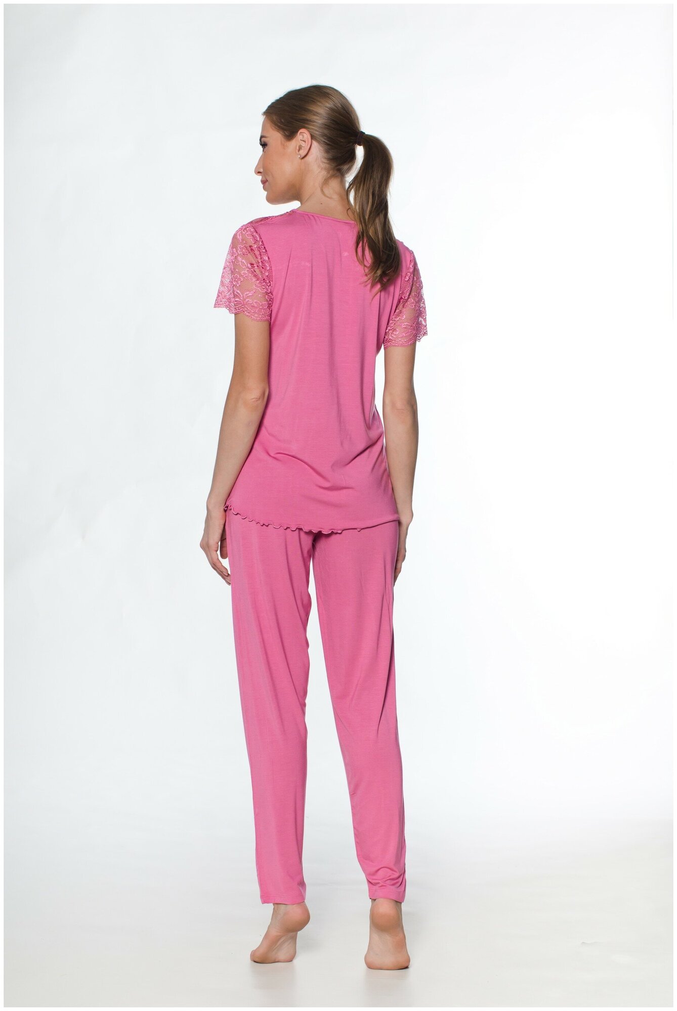 Пижама Vienetta Plus 911224_6871 Розовый L - фотография № 3