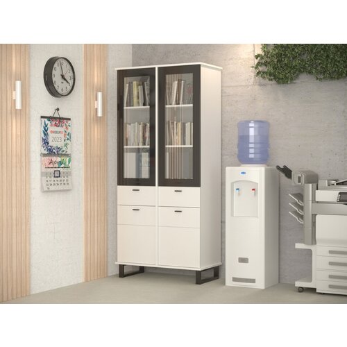 Стеллаж Агата 6, ШВГ 90/195/50 см, белый