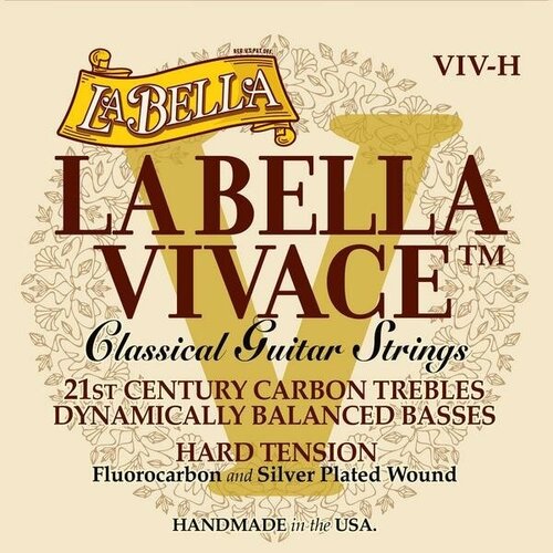 Струны для классической гитары La Bella Vivace VIV-H струны для классической гитары la bella vivace viv h