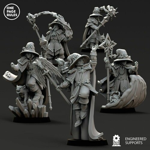 Warhammer Fantasy Empire Battle Mages/ Набор фигурок для Warhammer Боевые маги Вариант 2 warhammer fantasy empire flagellants набор фигурок для warhammer имперские флагеллянты