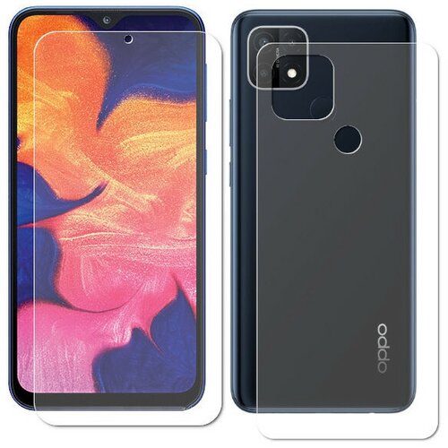 Гидрогелевая пленка LuxCase для Oppo A15S, Прозрачная, Front-Back