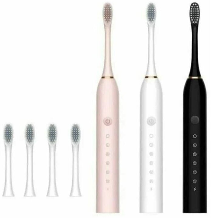 Электрическая зубная щетка SONIC TOOTHBRUSH X-3 Розовый — фото 1