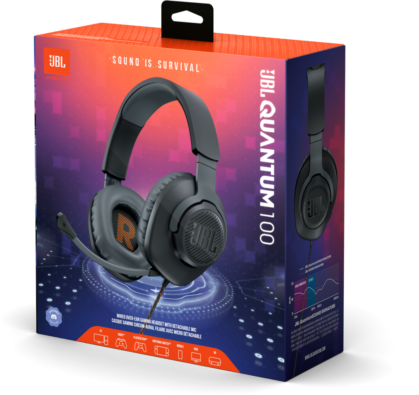 Наушники JBL Quantum 100 (синие) - фото №11