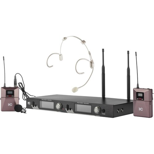 Радиосистема ITC [T-521UW] itc t 521uw радиосистема uhf двухканальная с головным и петличным микрофонами
