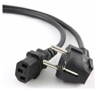 Кабель питания ЦМО R-10-Cord-C13-S-1.8 с заземлением IEC 60320 C13/EU-Schuko, 10А/250В (3x1,0), длина 1,8 м