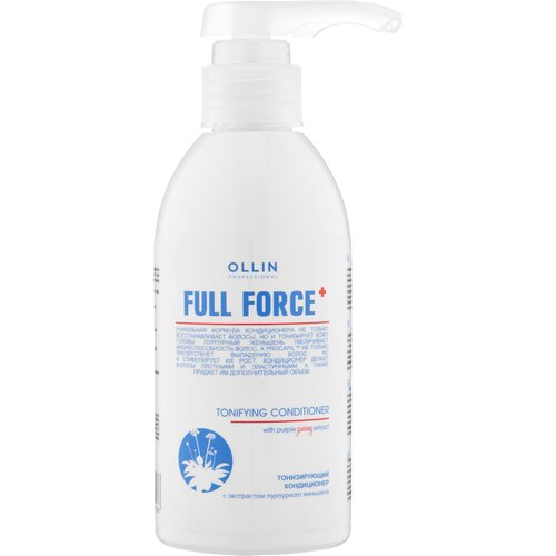 ollin professional full force hair growth tonic conditioner тонизирующий кондиционер с экстрактом пурпурного женьшеня 300 мл OLLIN Professional кондиционер Full Force Tonifying With Purple Ginseng Extract, 300 мл