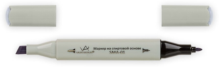 Маркер "VISTA-ARTISTA" Style на спиртовой основе SMA-01 0.7 мм - 7 мм перо круглое/скошенное S518 серый холодный II 3/Cool Grey II 3