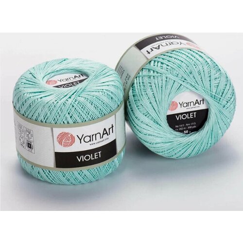 Пряжа для вязания Yarnart Violet 100% мерсерезированный хлопок; 50гр-282м(1 моток)