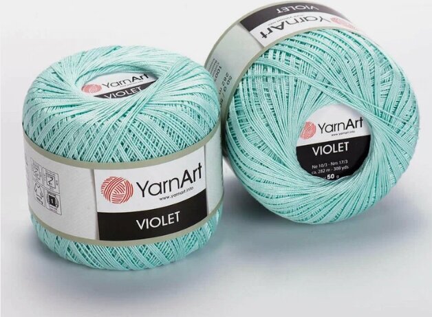 Пряжа для вязания Yarnart Violet 100% мерсерезированный хлопок; 50гр-282м(1 моток)