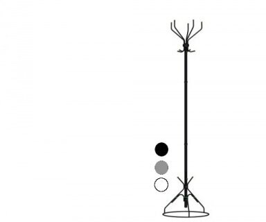 Вешалка-стойка Ажур-2, 1,89 м, основание 46 см, 5 крючков, металл, белая, ш/к 85012