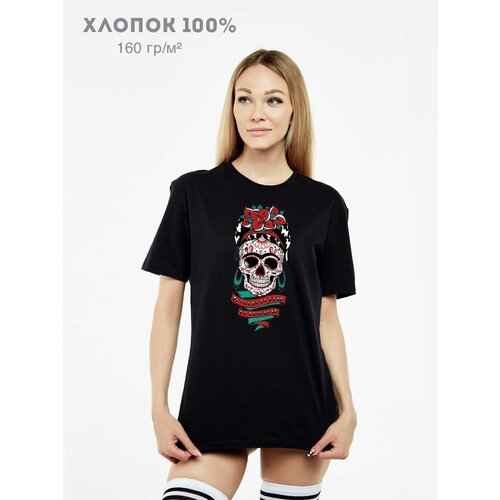 Футболка MUSEUM MERCH, хлопок, размер 52, черный