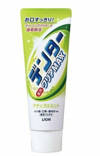 LION Зубная паста натуральная мята Dentor Clear MAX Natural Mint, 140г.