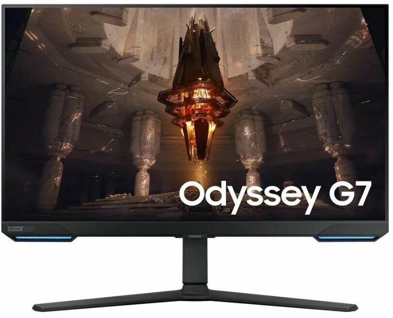 Монитор 28" Samsung черный IPS LED 1ms 16:9 HDMI M/M полуматовая HAS Piv 1000:1 300cd 178гр/178гр 3840x2160 DP 4K USB - фото №1
