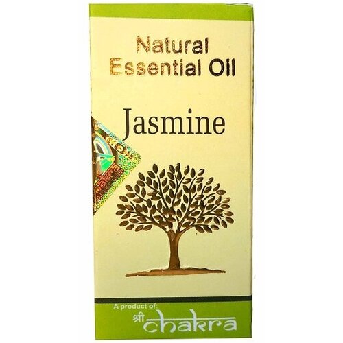 Natural Essential Oil JASMINE, Shri Chakra (Натуральное эфирное масло жасмин, Шри Чакра), 10 мл.