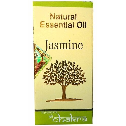 Natural Essential Oil JASMINE, Shri Chakra (Натуральное эфирное масло жасмин, Шри Чакра), 10 мл.