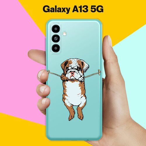 Силиконовый чехол на Samsung Galaxy A13 5G Бульдог / для Самсунг Галакси А13 5Джи