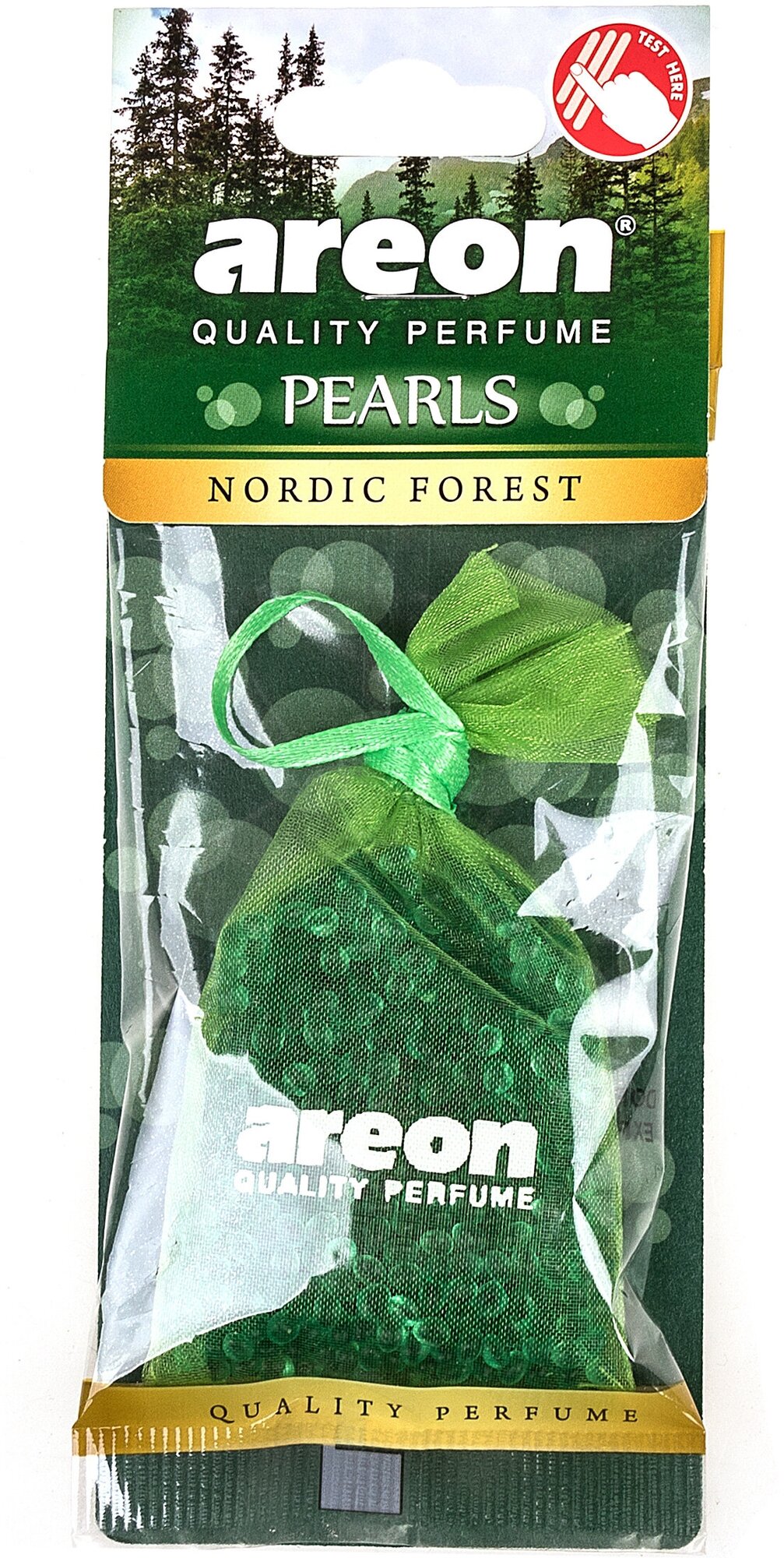 Ароматизатор подвесной AREON PEARLS мешочек 30гр Nordic Forest