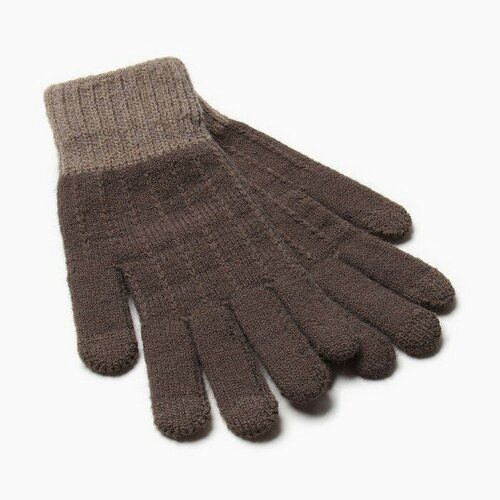 Перчатки Minaku, демисезон/зима, размер 8, коричневый