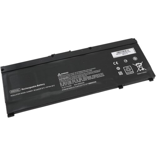 Аккумулятор SR04XL, HSTNN-IB7Z, HSTNN-IB72 для HP Pavilion 15-CB, Omen 15 2018, 15-CE (15.2V 4000mAh)