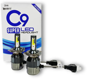 Светодиодные лампы Led HEADLIGHT C9 Super H4 (ближний, дальний свет), 2 шт.