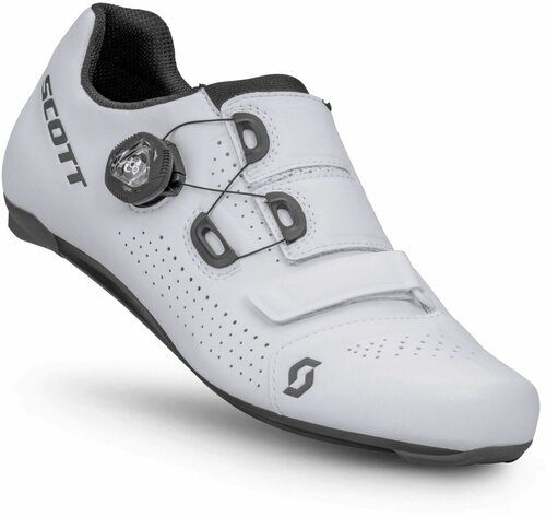 Велотуфли Road Scott Team Boa white/black, белый 44