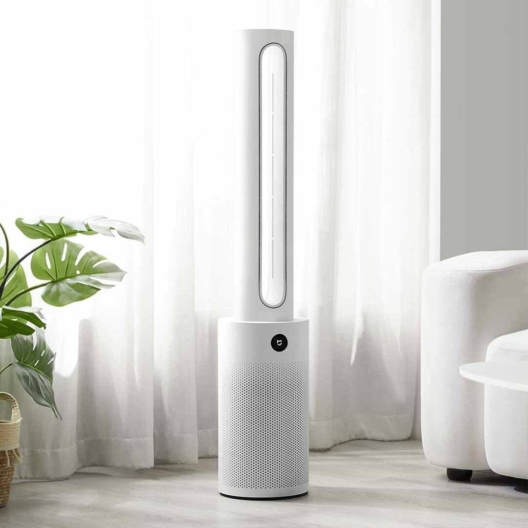 Напольный безопасный безлопастный вентилятор-очиститель воздуха Xiaomi Mijia WYJHS01ZM, белый - фотография № 6