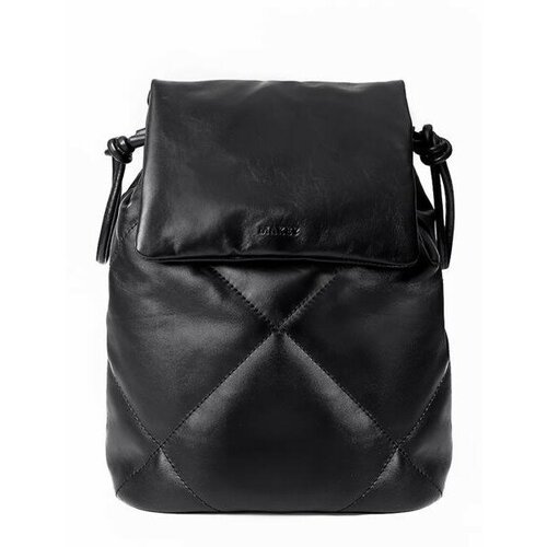 фото Рюкзак макей, натуральная кожа, внутренний карман, черный