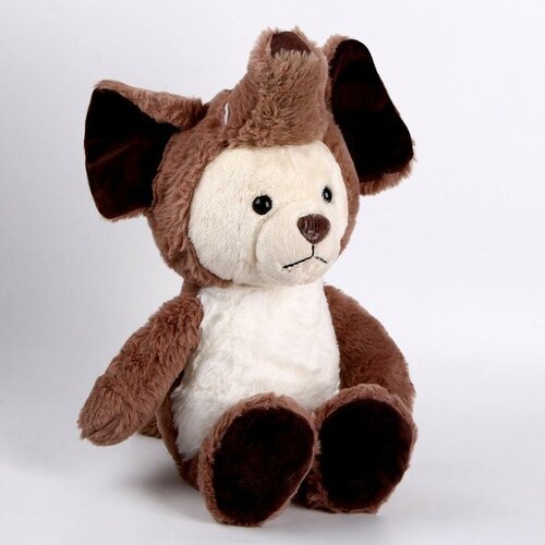 Мягкая игрушка «Медвежонок» в костюме слона, 40 см, цвет коричневый мягкая игрушка собака мопс в сером костюме слона 20 см