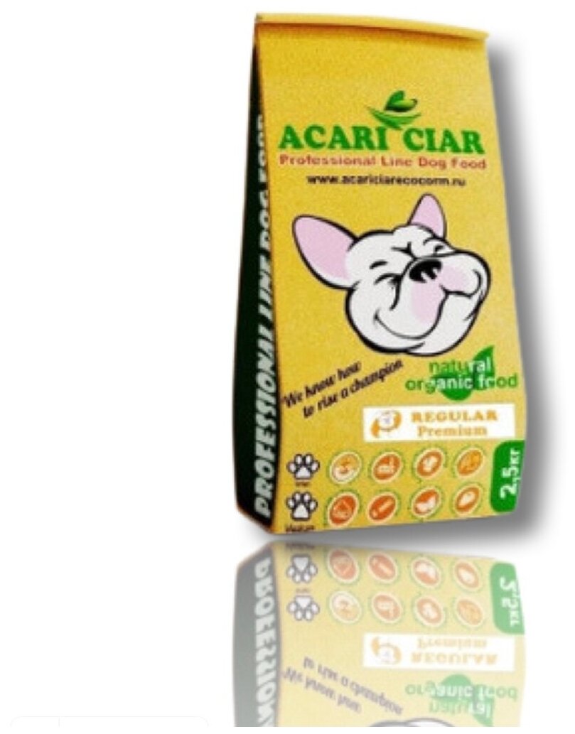 Сухой корм для собак Acari Ciar Regular 2.5 кг (мелкая гранула) Акари Киар